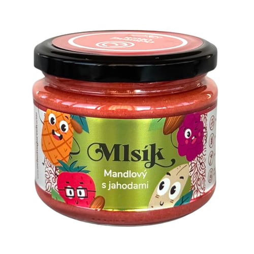 Mlsík krém mandle s jahodami