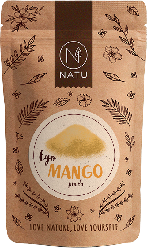 Lyofilizované mango prach se zlomky 80g
