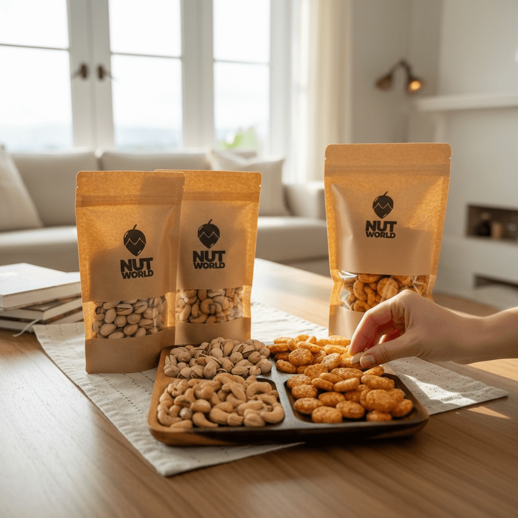 Pistácie solené 200g + kešu solené 200g + krekry zdarma - Obrázek 3