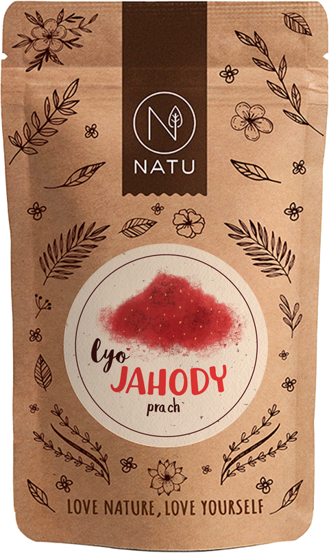 Lyofilizované jahody prach 80g