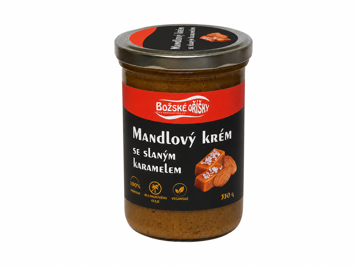 Mandlový krém se slaným karamelem 390 g