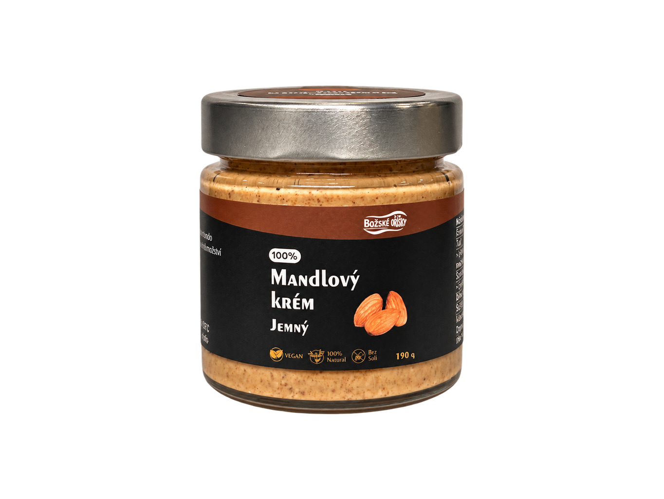 100% Mandlový krém - jemný 190 g
