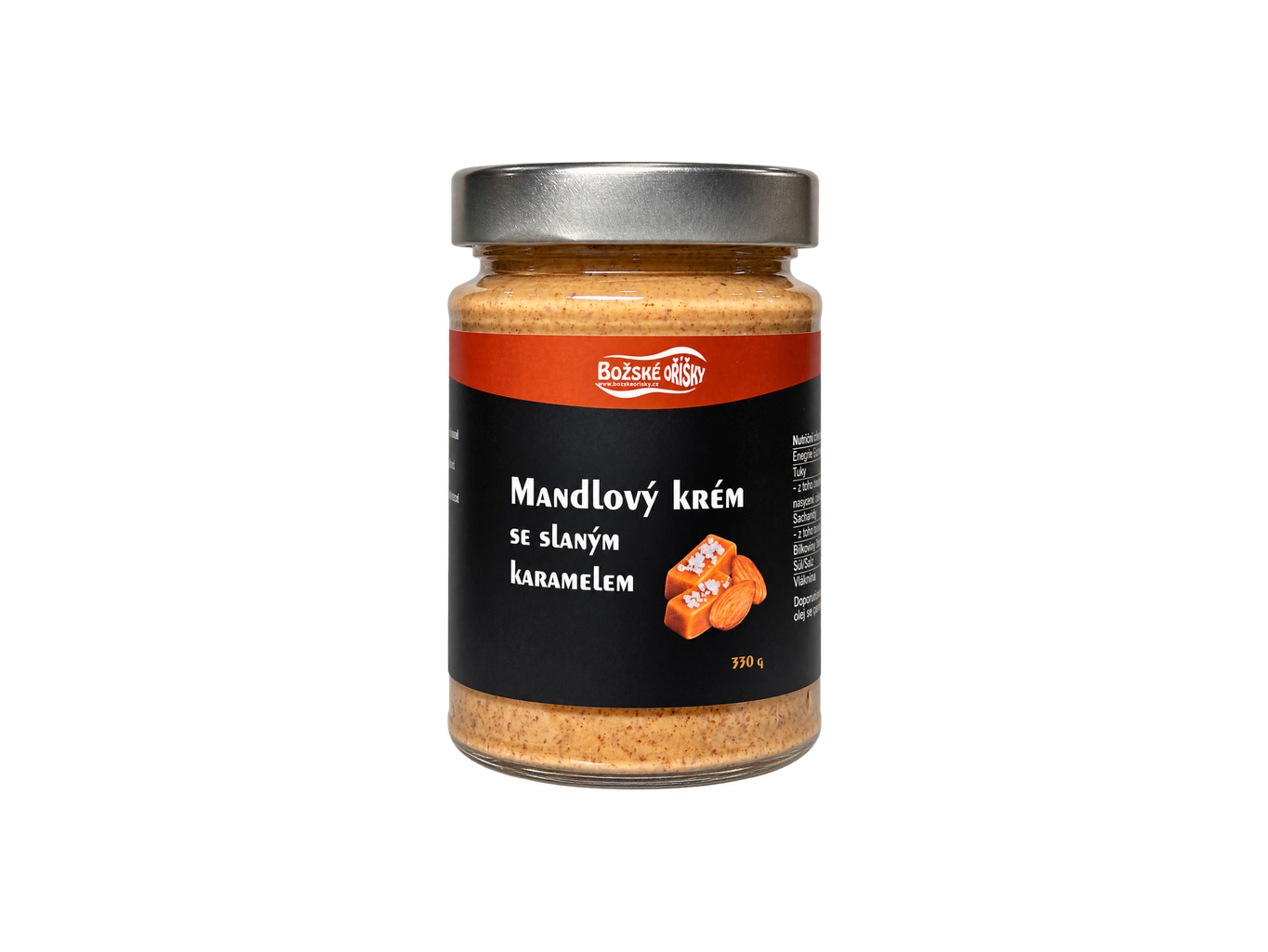 Mandlový krém se slaným karamelem 330 g